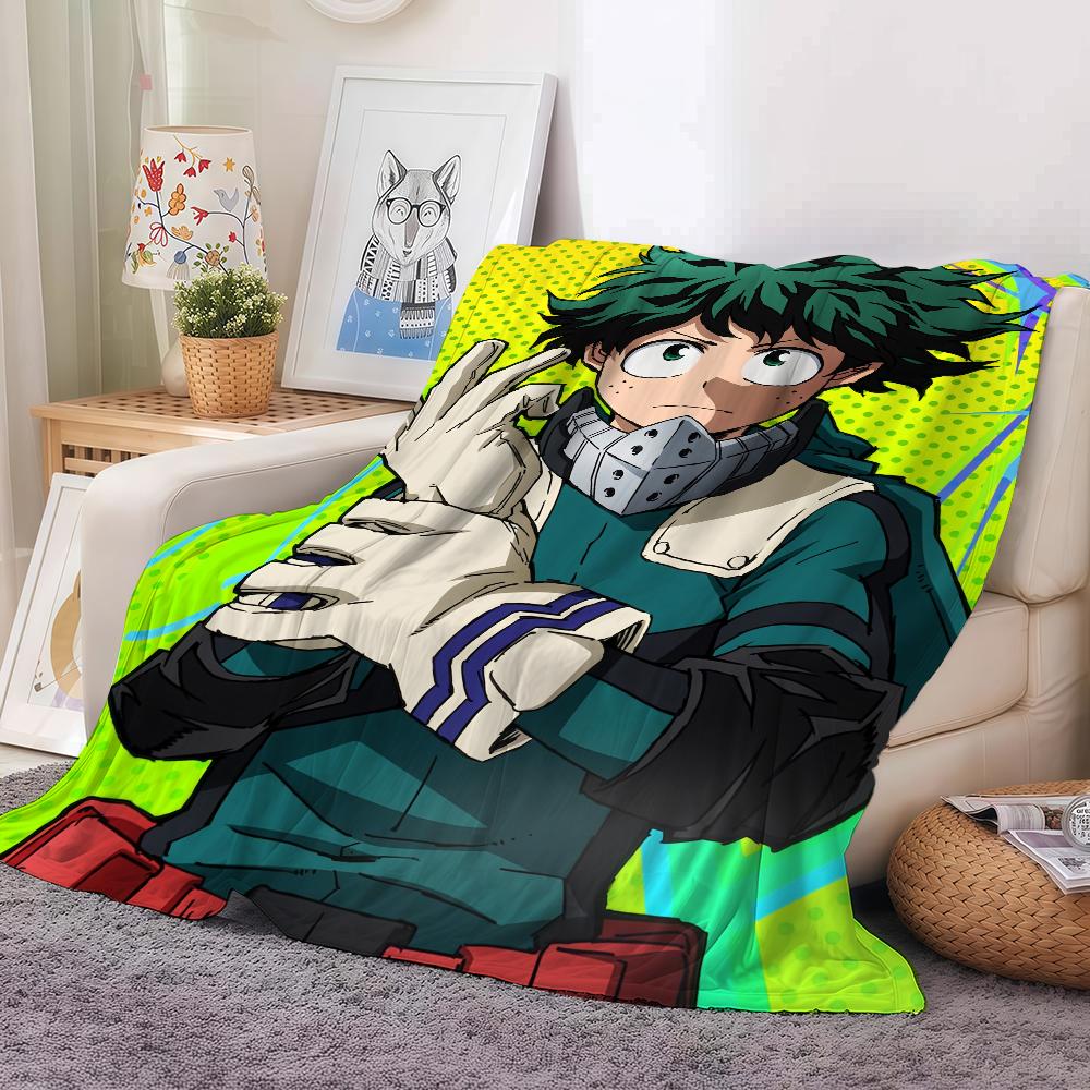 Anime My Hero Academia Blanket Soft and Skin Friendly For Couch Bed Napping Bedspread All Seasons Comforter