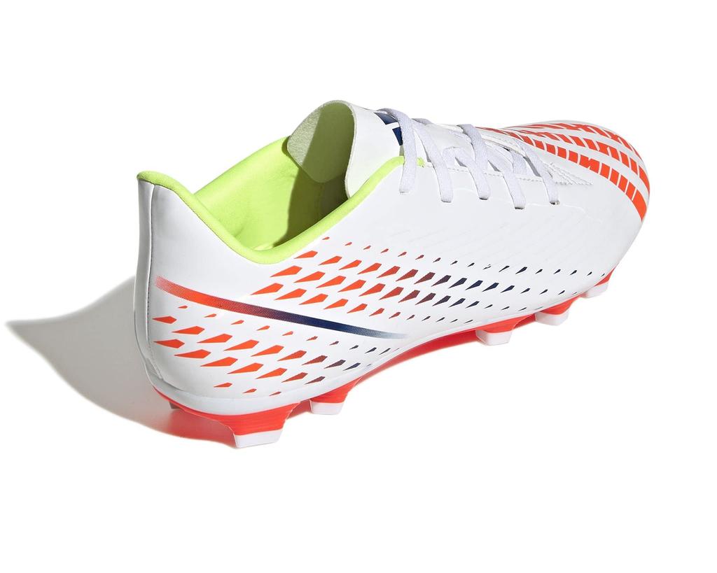 Adidas Predator AI1 Soccer LKX21 Blue Size Cm Edge.4 Cleats, Multi-Ground Compatible, Men's, White/Solar Yellow/Power (GW0989), 26.0