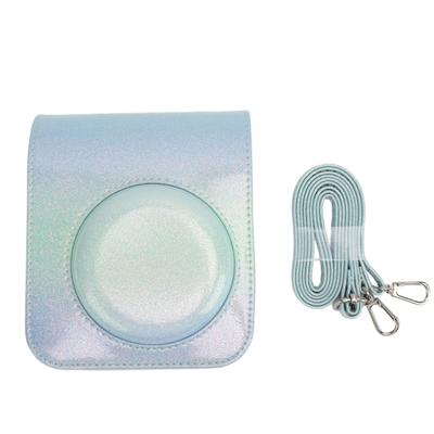 Instant Camera Case Rainproof Scratch Proof PU Leather Camera Protective Bag with Shoulder Strap