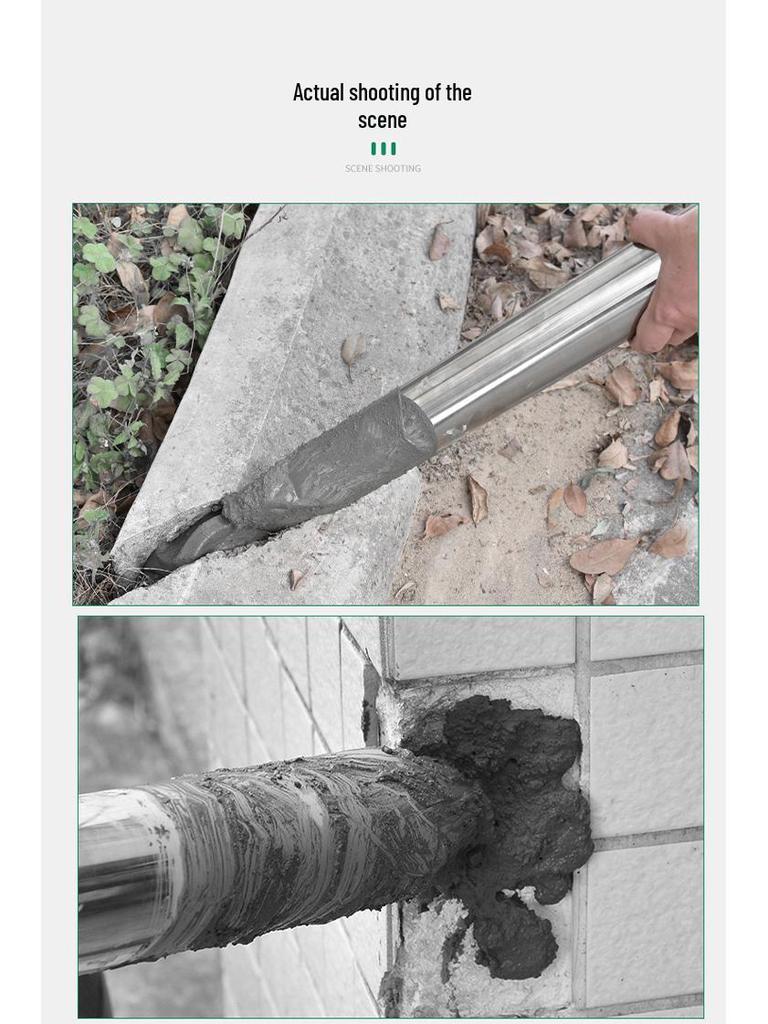 Stainless Steel Cement Mortar Caulking Gun & Grouting Syringe for Doors and Windows