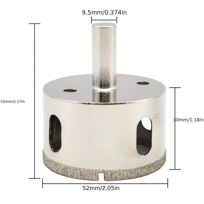 Durable, Diamond-Coated Glass Hole Saw Drill Bit, 51-200mm - Perfect for Tile, Marble & Ceramic Cutting