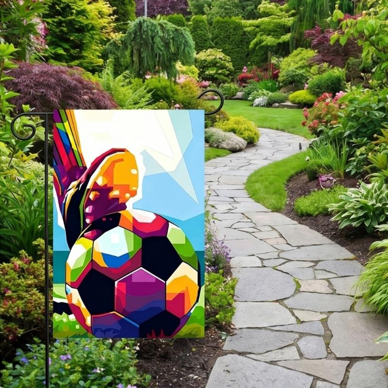 Large 30x45cm 2026 Soccer Event Outdoor Flag Hard Substance For Yard Fence Wall Presentation