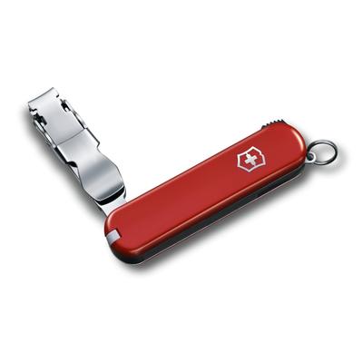 VICTORINOX Nail Clip 582 Red Nail Clippers Disaster Prevention Goods Curved Blade Disaster Prevention Goods First Aid Stainless Steel Rust Resistant