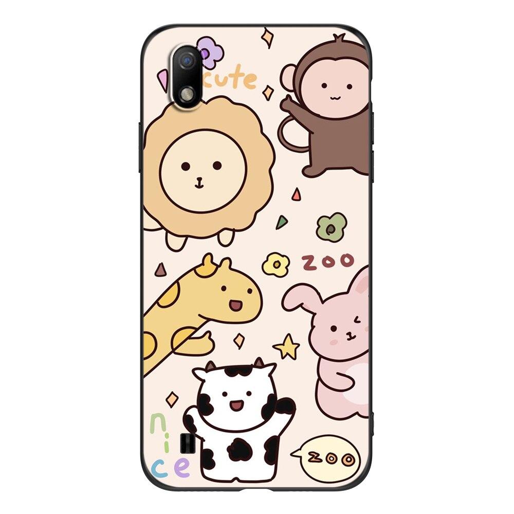 For ZTE Blade A7 2019 Phone Back Cover Black Tpu Case Cute Funy
