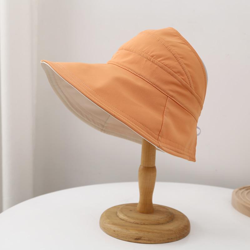 

Пустая шляпа-цилиндр женская весенне-летняя повседневная солнцезащитная шляпа Солнечная шляпа Тренд легко складывать и носить солнцезащитная шляпа average size for adults оранжевый