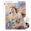Majestic Horse Pearl Kit 5D DIY Round Rhinestone Art for Adults Relaxing Handmade Wall Decor Holiday Gift Frameless