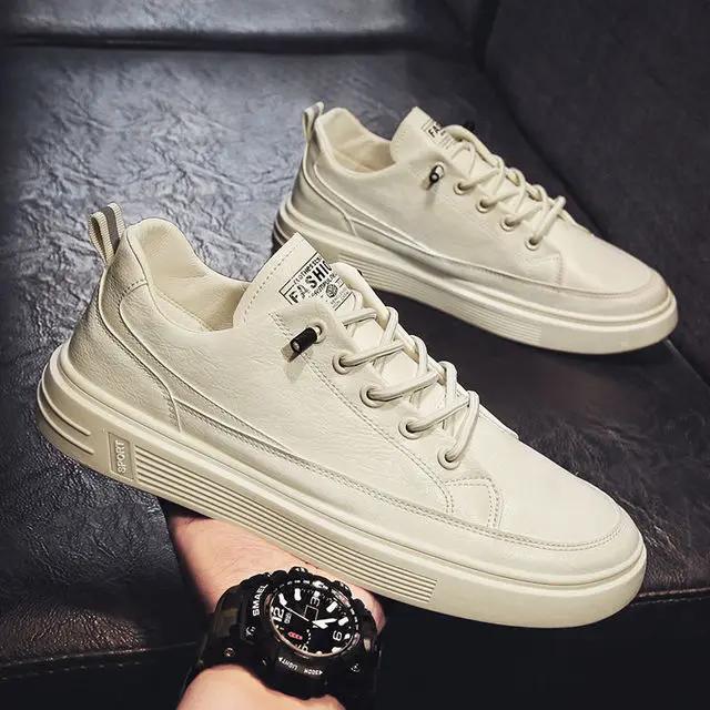 Fashion 2024 New Cheap Loafers For Men Shoes Casual Vulcanized Sneakers Trend Korean Men Shoes Leather Slip On Men Boats Shoes Moccasins