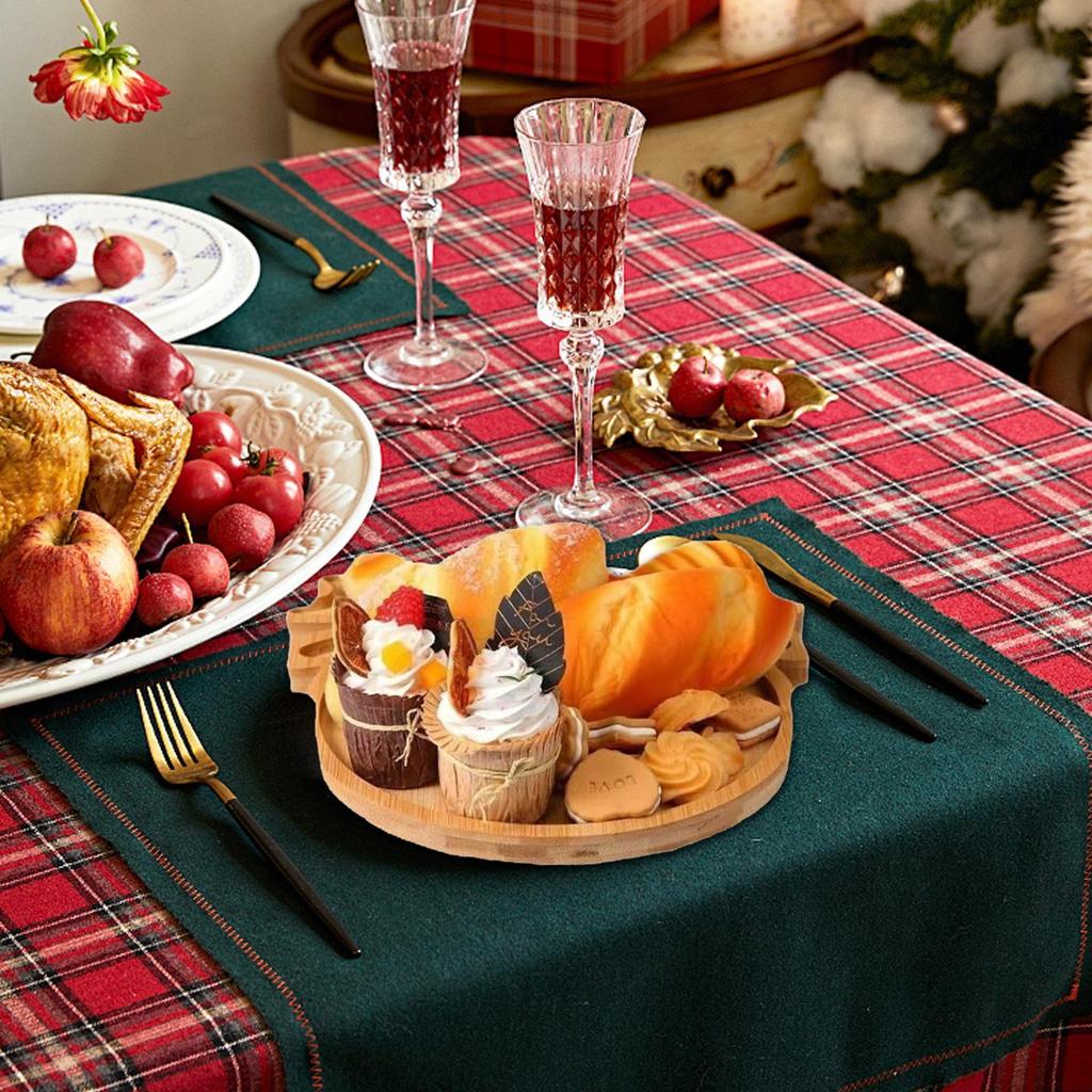 Kerst Borrelplank Houten Feestelijke Fruitplateau Borrelplank Herbruikbaar Servies Feestelijk Serveergerei Voor Hapjes Diner Salade