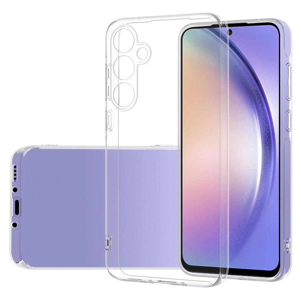 For Samsung Galaxy A35 5G TPU Case Anti-scratch Precise Lens Cutout Phone Back Cover- Transparent