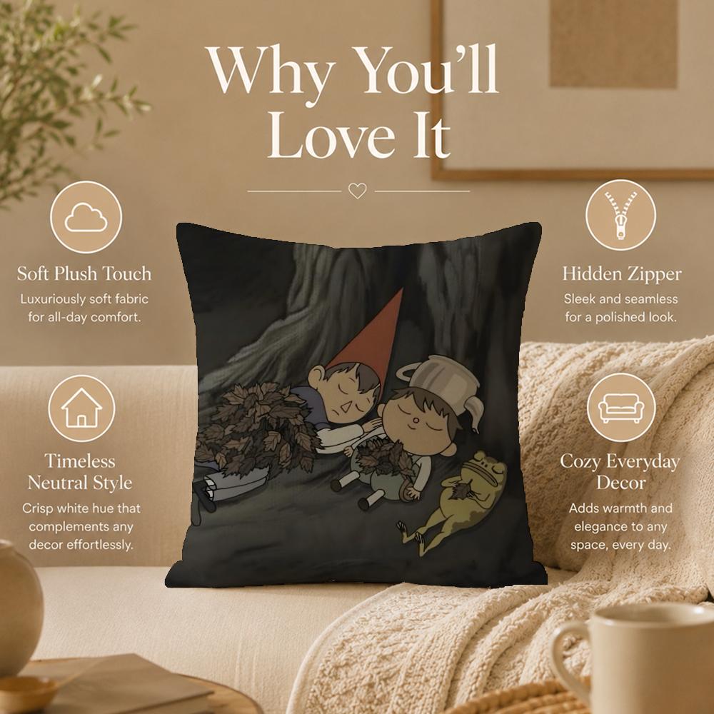 Cartoon O-Over The Garden WallS Kissenbezug Doppelseitig Bedruckter Kissenbezug Hypoallergen Staubmilbenresistent