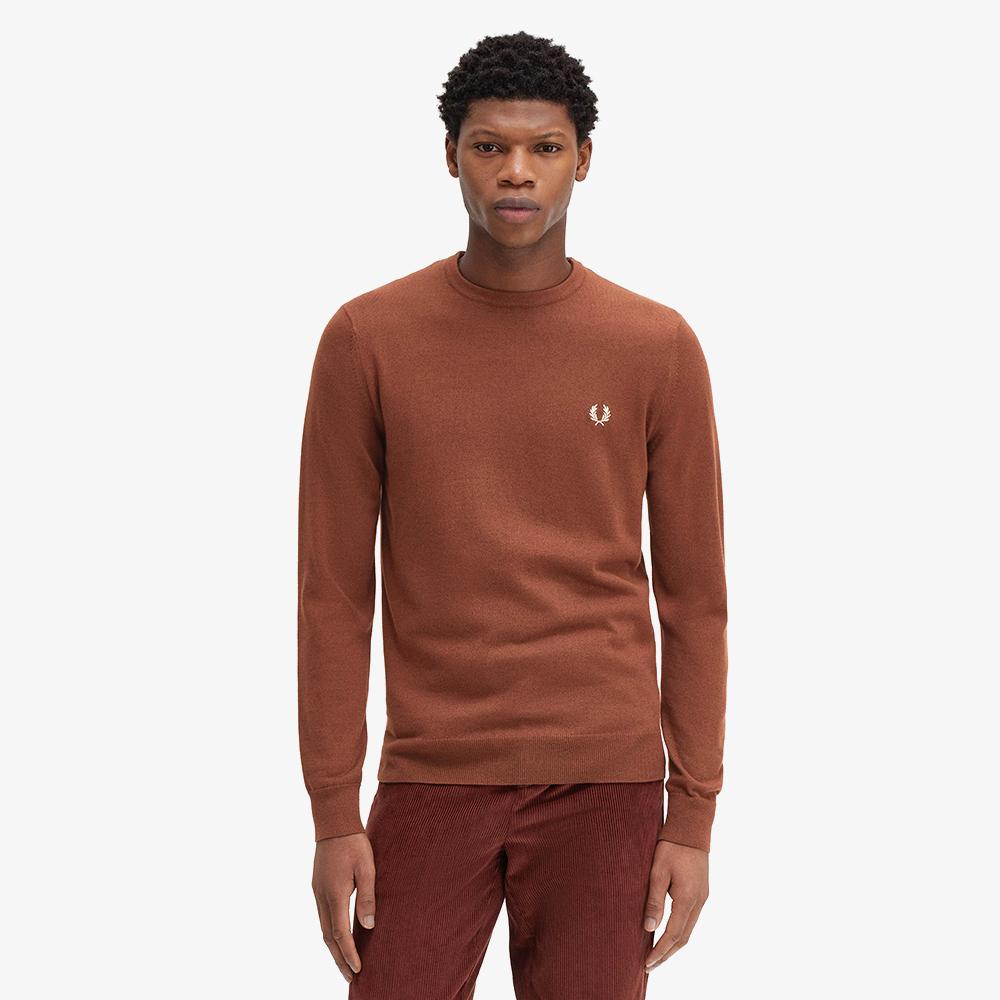 Fred Perry [Baseline] Classic Crew Neck Merino Wool Knit (S54) Afpm2439601-S54