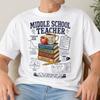 Funny Middle School Teacher Shirt - Retro Education Careers Gift - Sarcastic Middle School Teacher Clothing
