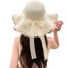 Beach Sun Hat Summer Hat Lace Straw Hat Seaside Shade French Sunscreen Straw Sun Hat Brim