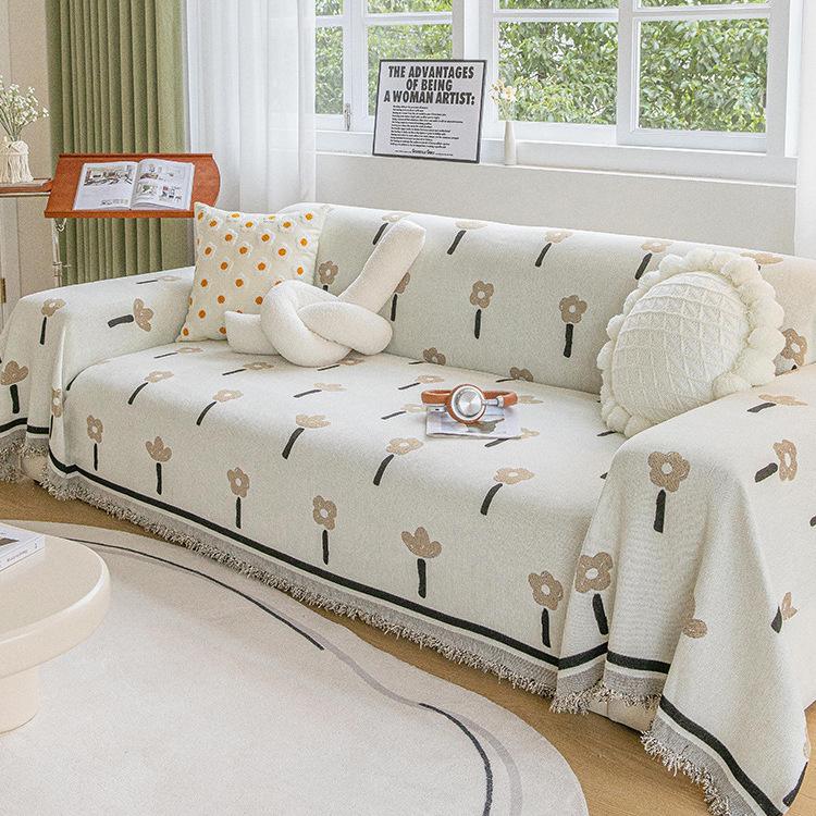 Fresh Ins Sofa Cover Cloth Full Covered Dustproof Anti-Scratching Sofa Cover Slipcover Sofa Cover