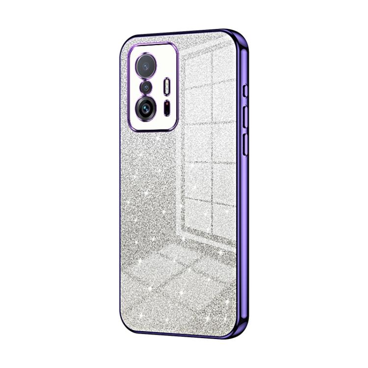 Gradient Glitter Powder Electroplated Phone Case