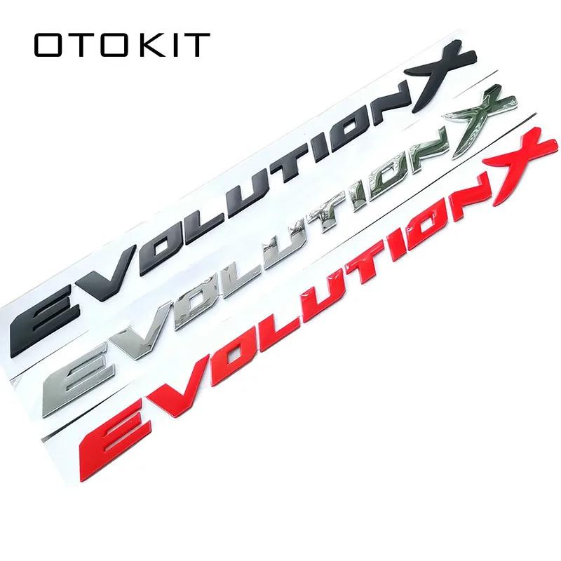 Evolution X Schriftzüge ABS Kunststoff Auto Styling Emblem Abzeichen Automobil Umbau Kofferraum 3D Aufkleber Decal für Mitsubishi Lancer EVO