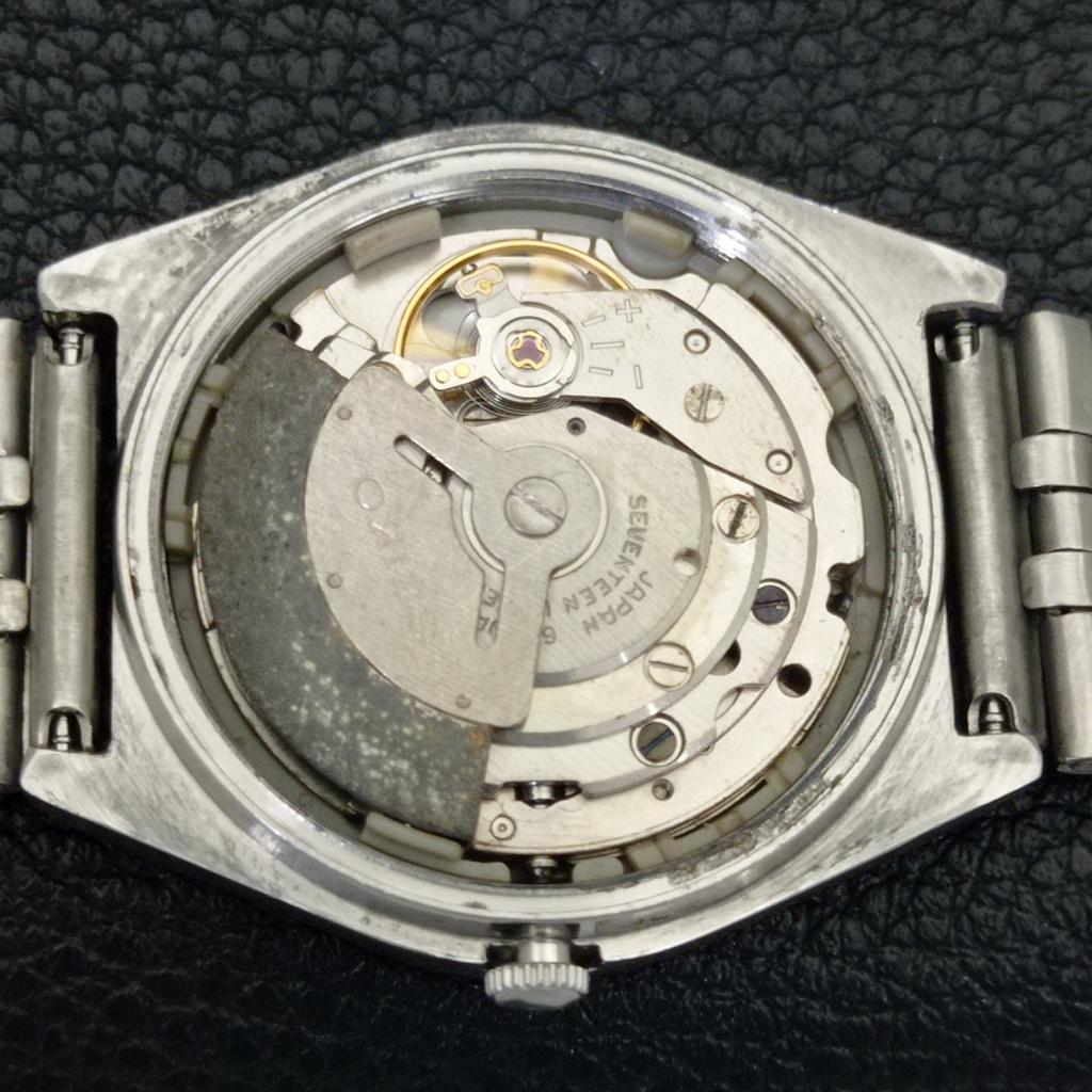 GENUINE VINTAGE SEIKO 5 AUTOMATIC JAPAN 6309A MENS YELLOW DIAL WATCH A702706-1