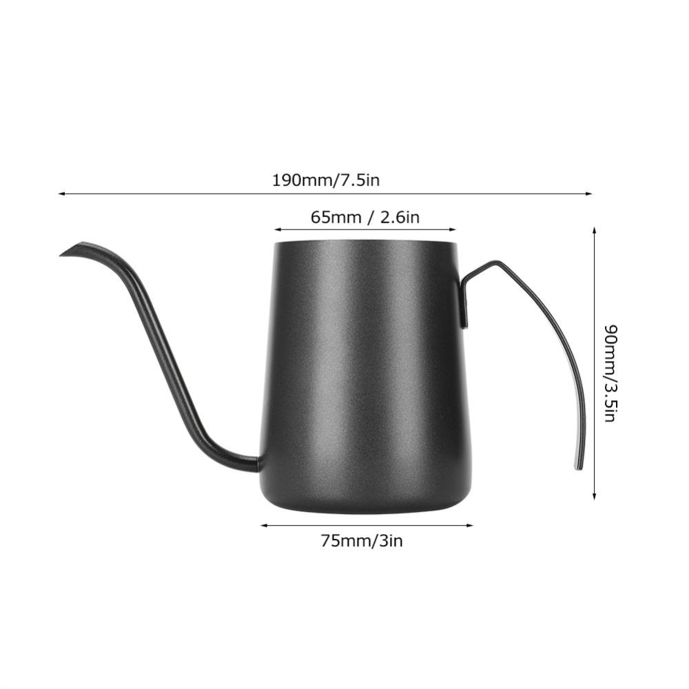 NonStick Coating Gooseneck Coffee Kettle Fine Pointed Spout Drip Coffee Pot  Coffee Making