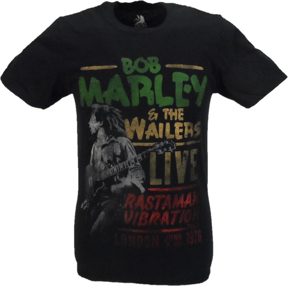 Unisexs Official Licensed Bob Marley RastaUnisex Vibration Tour 1976 T Shirt S