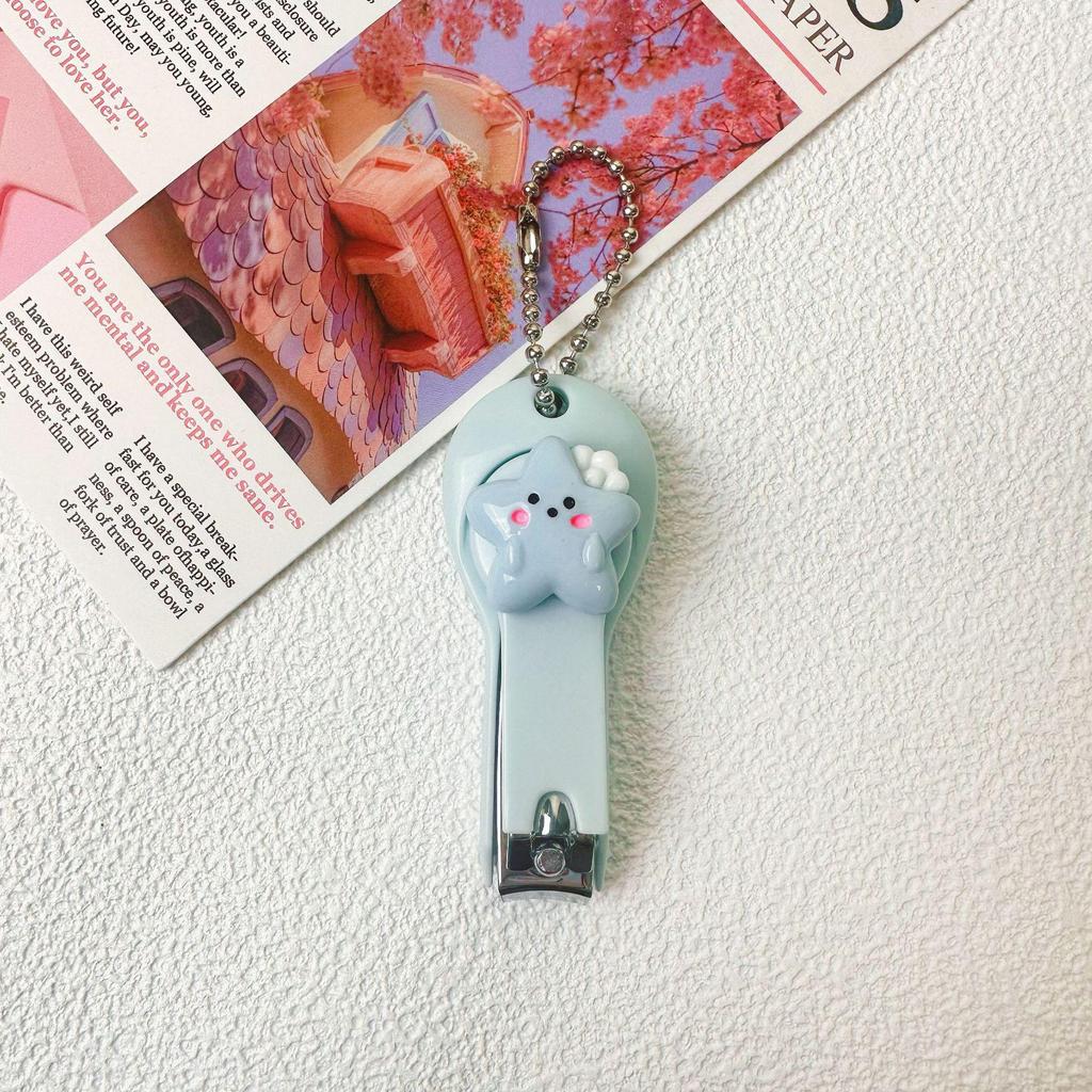 Cute Cartoon Nail Clippers for Kids - Portable, Anti-Splash Manicure Pliers for Children and Students