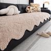 Winter Warm One-Piece Non-Slip Sofa Throw Cover Soft Fuzzy Furniture Protector Mats  New Irregular-Shaped Plush Sofa Cushion