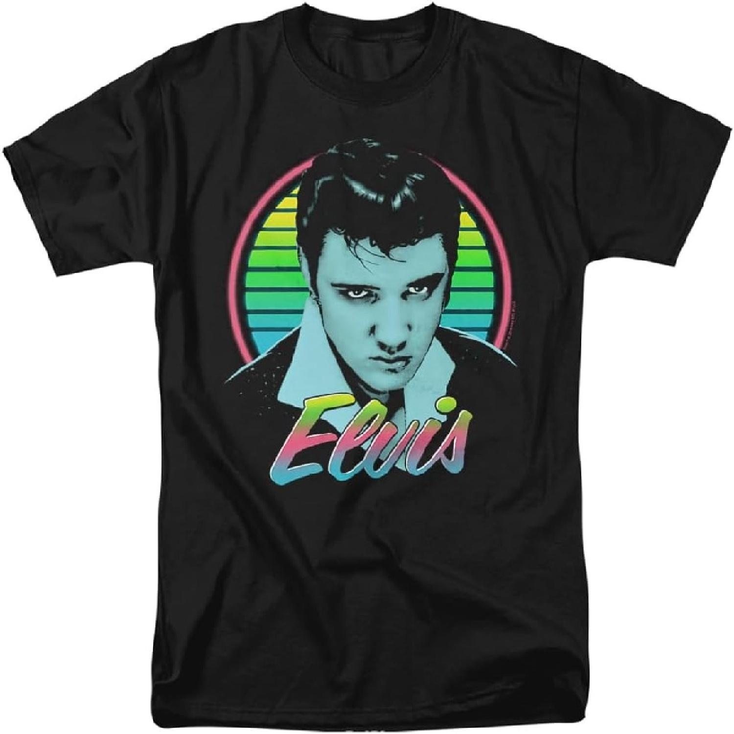 

Elvis Presley Neon King Unisex Adult T Shirt for Men and Women XXXXXL чорний
