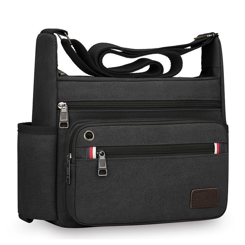 New Tool Kit Industrial Work Bag Wear-resistant Construction Site Shoulder Bag Messenger Bag Large-capacity Multi-Compartment Travel Bag Canvas Bag