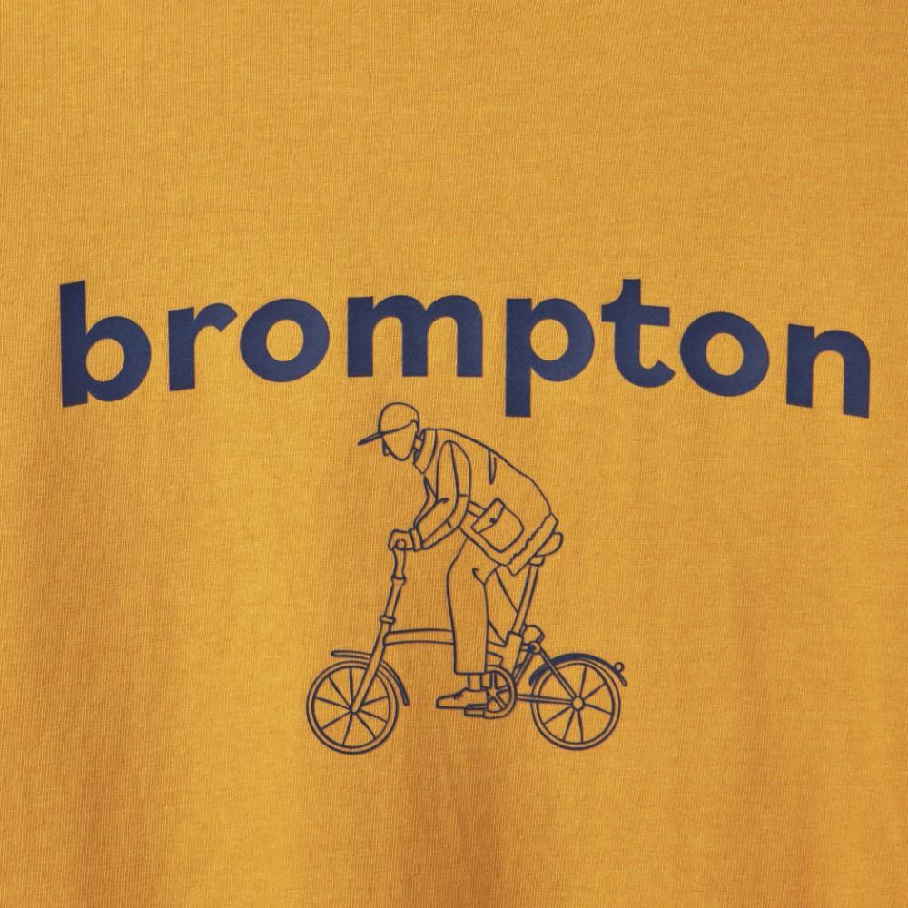 BROMPTON LONDON Cycling Graphic T-Shirt - Yellow (P242Uts413)
