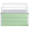 Planter Box Pastel Green 100 X 100 X 77 Cm Galvanized Steel