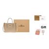 Coach Mollie Brand Logo Detachable Shoulder Strap Coated Canvas Tote Bag Shopping Bag Shoulder Crossbody Handbag 25 Women Tote Sand Chalk CV965-IMXDM