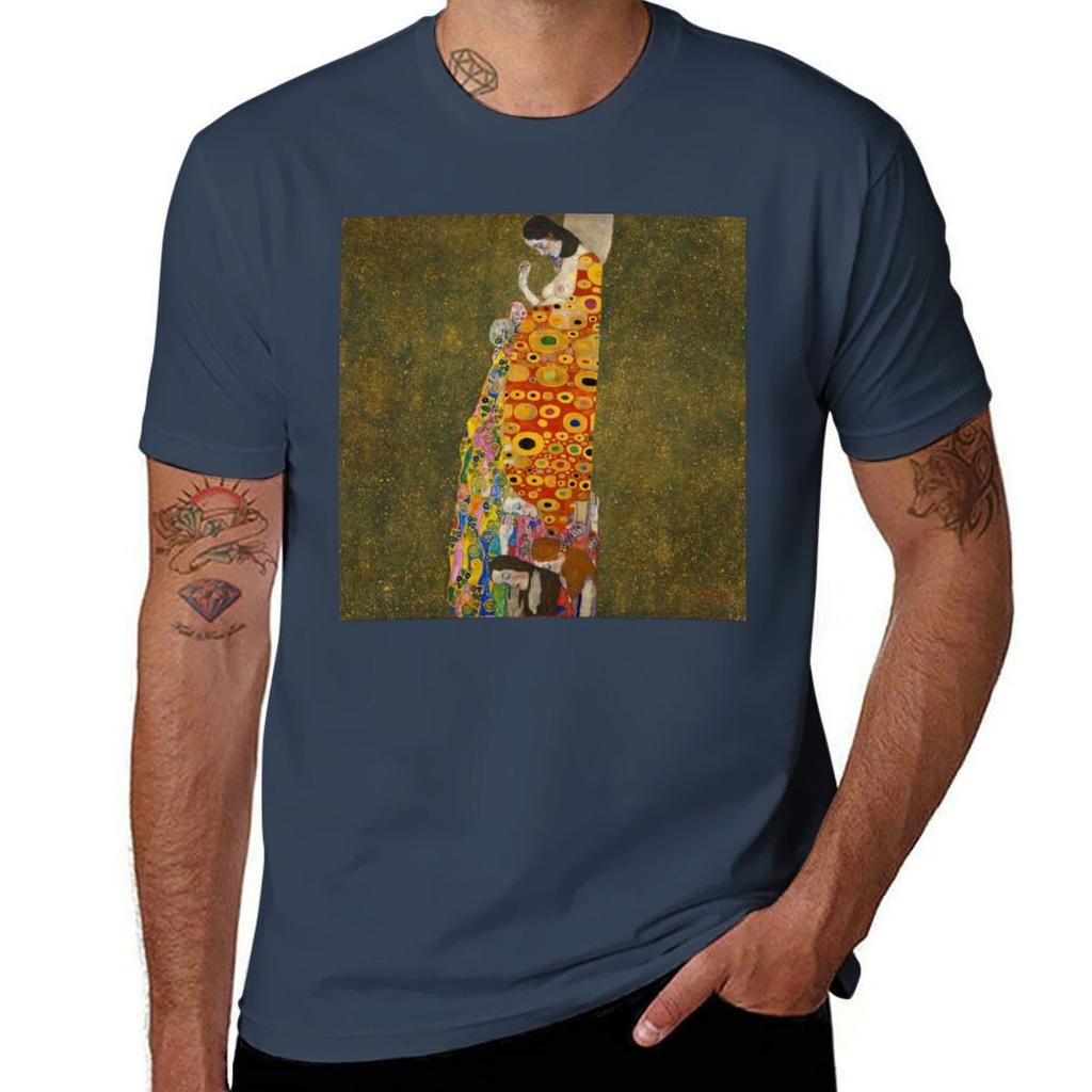 Detail Of Hope Ii By Gustav Klimt Tshirt Festive Simple Tshirt