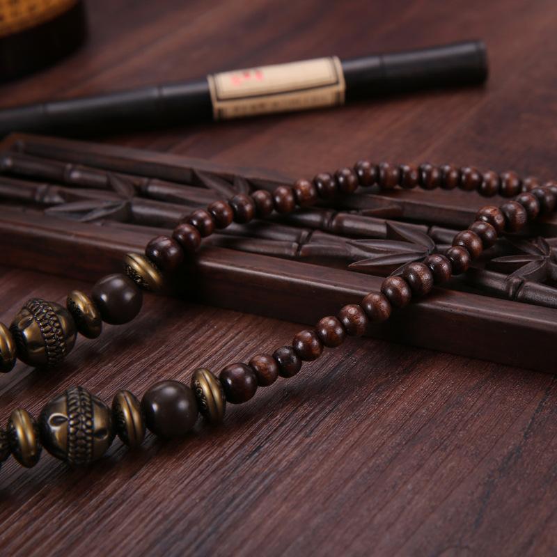 Landie Yunnan Tibetan Ethnic Style Bohemian Necklace Bead String Performance Pendant Accessories