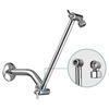 11 Inch Adjustable Shower Arm Universal Connection Solid Brass Shower Adjustable Angle Anti-leak Shower Extension Arm