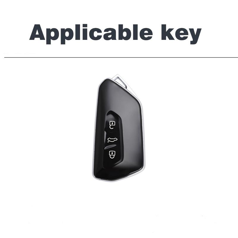 Car Key Case Cover For VW Volkswagen Golf 8 MK8 ID.3 ID.4 For Skoda Octavia A8 Seat Leon MK4 Cupra Formentor Tarraco Accessories