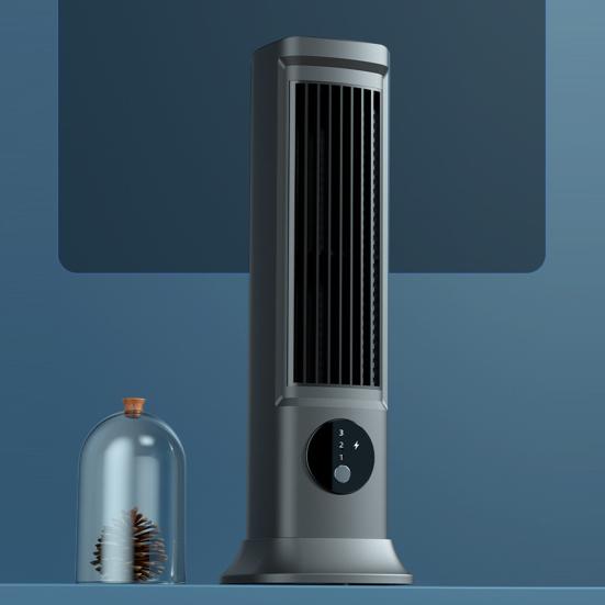 Cooling Air Conditioning Fan 3 Speeds Adjustable Bladeless Cooling Fan Energy Saving Quiet Desktop Fan for Bedroom Office