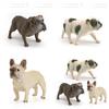 Miniature Bulldog Figurine Pvc Realistic Toy For Home Office Desk Decor