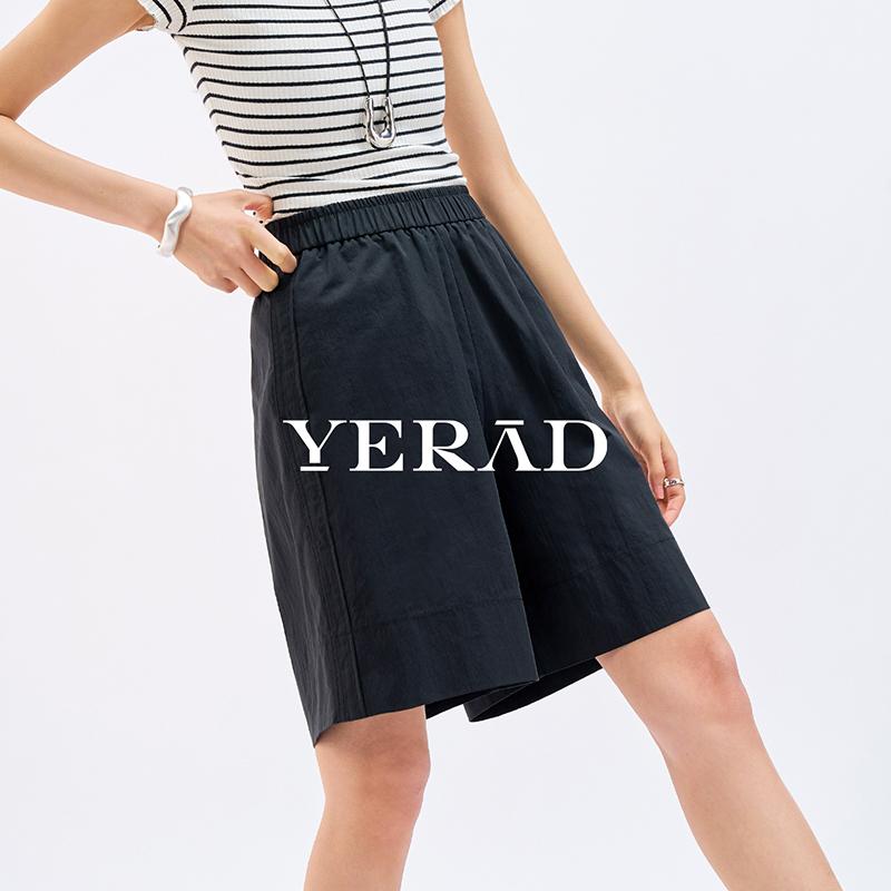 Yalida Elastic Waist Shorts for Women