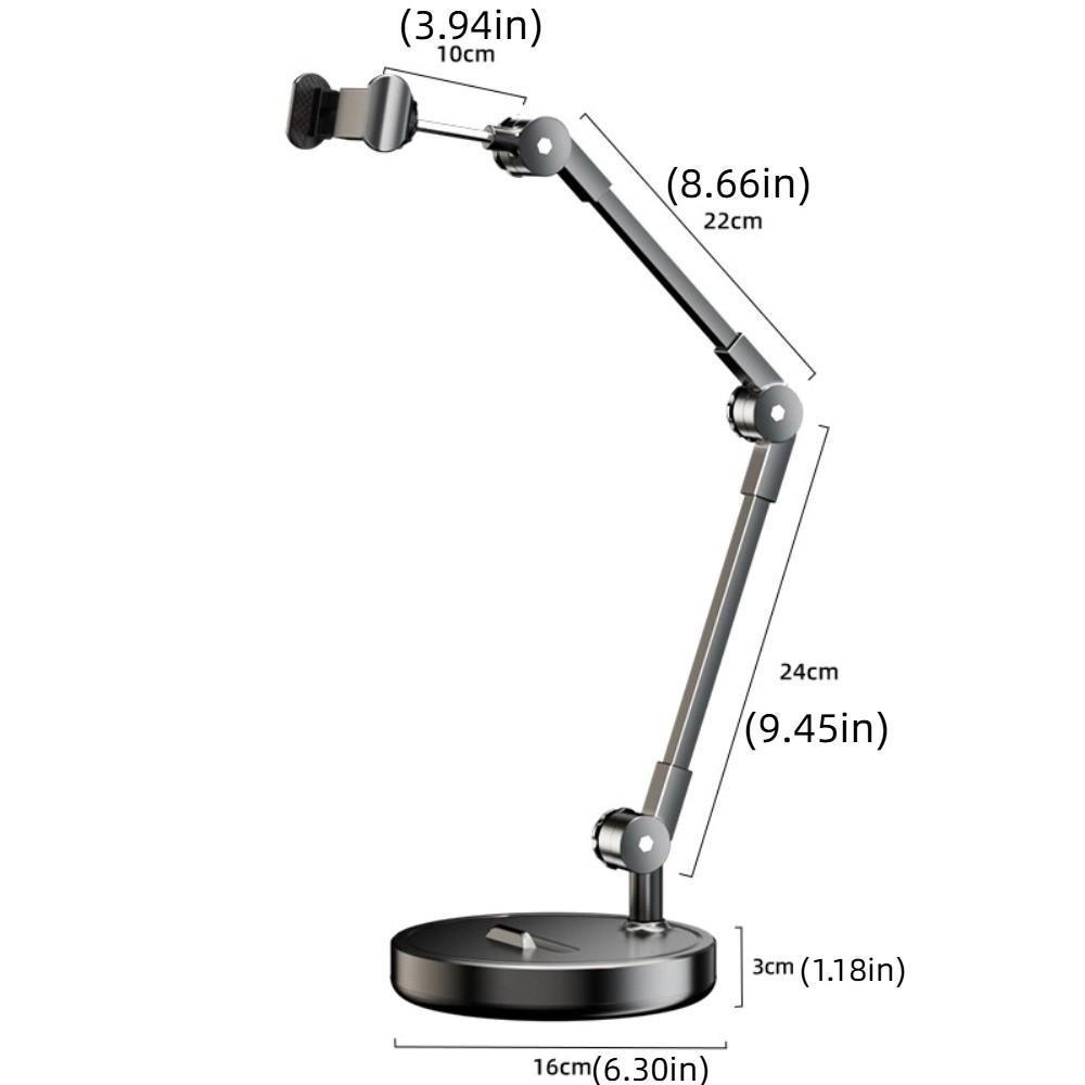 Stable Base Telescopic Phone Stand 360° Rotate Desktop Phone Holder Tablet Stand Live Learning