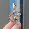 Creative Personality Beating Music Note Brooch Design Sense Suit Corsage Cardigan Accessories Exquisite Niche Pin Collar Pin Women