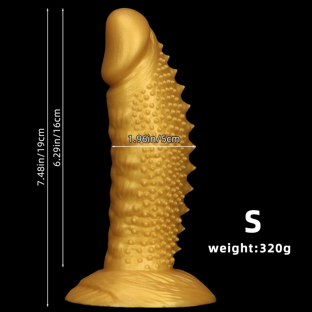 Extra Large Gold Soft Silicone Realistic Dildo Anal Plug Adult Sex Toy Fisting Big Dick Penis