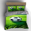 Soccer field design. Bedding Duvet cover sets Duvet covers Pillowcases gifts (1 * Duvet Cover 2 * Pillowcases, without duvet insert)