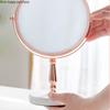Miroir de Maquillage en Résine Métal Miroir Double Face Miroirs Décoratifs Accessoires Décoration Maison Rotation à 360 Degrés Miroirs de Vanité