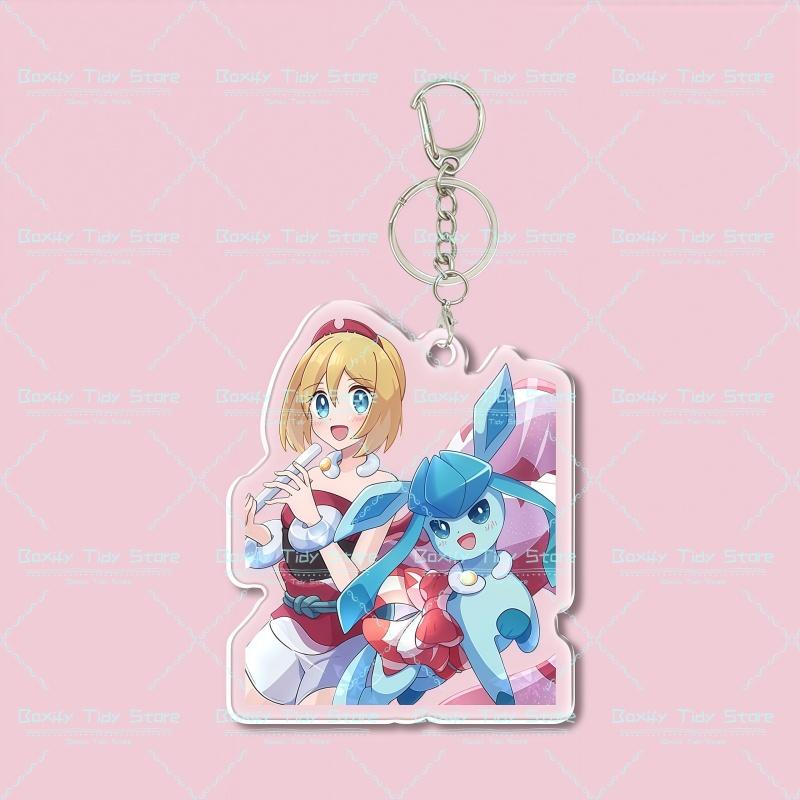 

Cute Anime Trainer & Fairy Type Companion Acrylic Keychain - Kawaii Cartoon Character Pendant for Bag,Car Key Perfect Gift 5cm