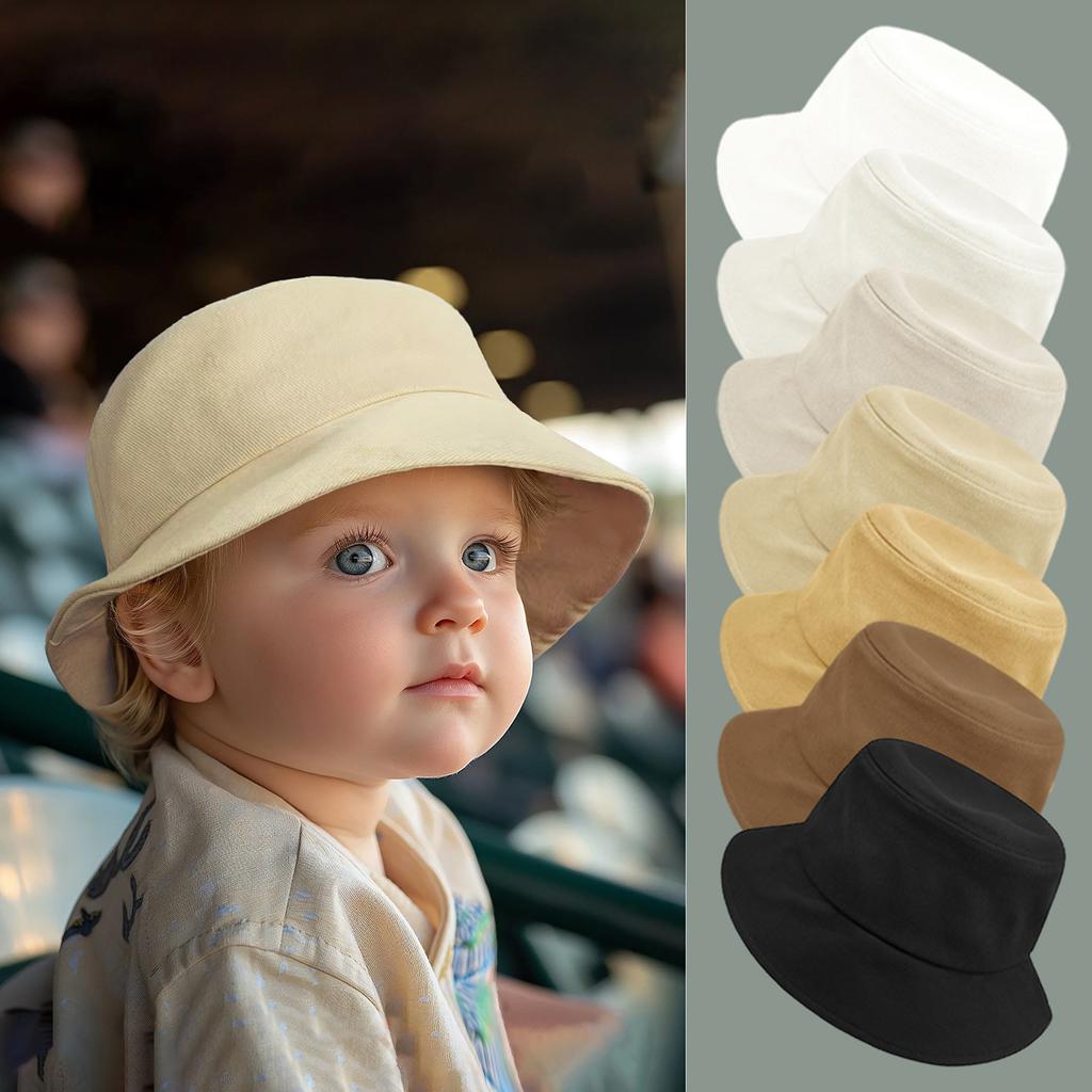 Baby Kids Cap Children Bucket Sunhat Women Outdoor Sun Hat Summer UV Protect Bucket Wide Brim Fisherman Cap Hiking Beach Hats