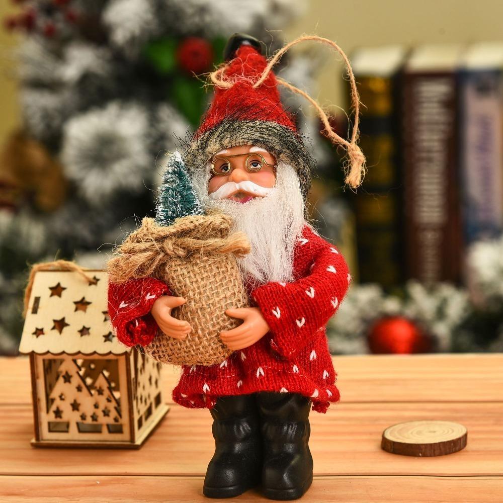 New Year Xmas Tree Ornament Party Supplies Santa Claus Doll New Home Decoration  Christmas