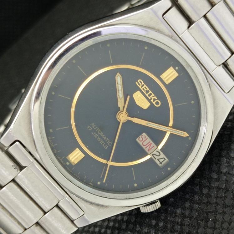

USED VINTAGE SEIKO 5 AUTO 7009A JAPAN MENS ORIGINAL DIAL WATCH 608d-a315698-2 SKU608d-a315698