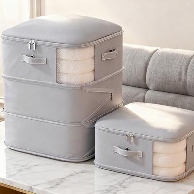 Large Capacity Vacuum Compression Storage Bag Transparent Storage Bag with Zipper Organizer Ideal Choice for Clothes and Bedding