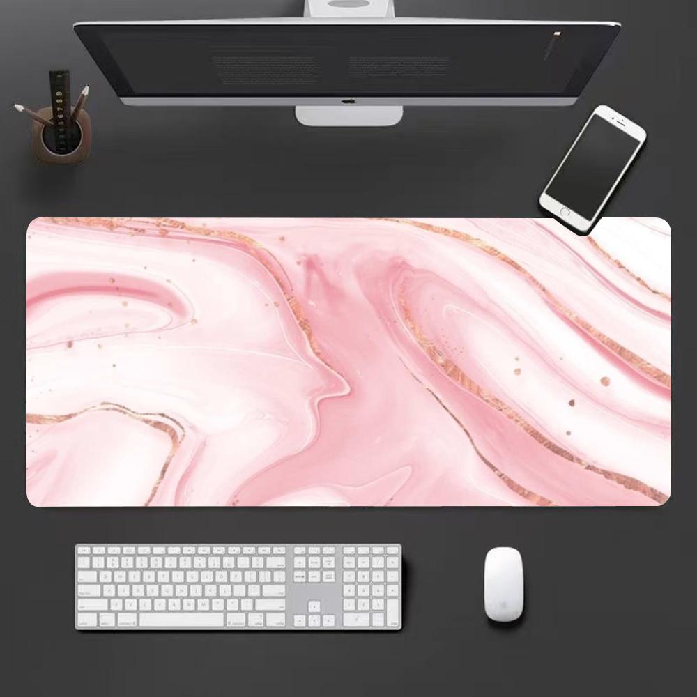 Nordic pink marble Mouse Pad Large Mouse Pad Computer Game Mouse Mat (xINXIN Map) ( xxcm Map)