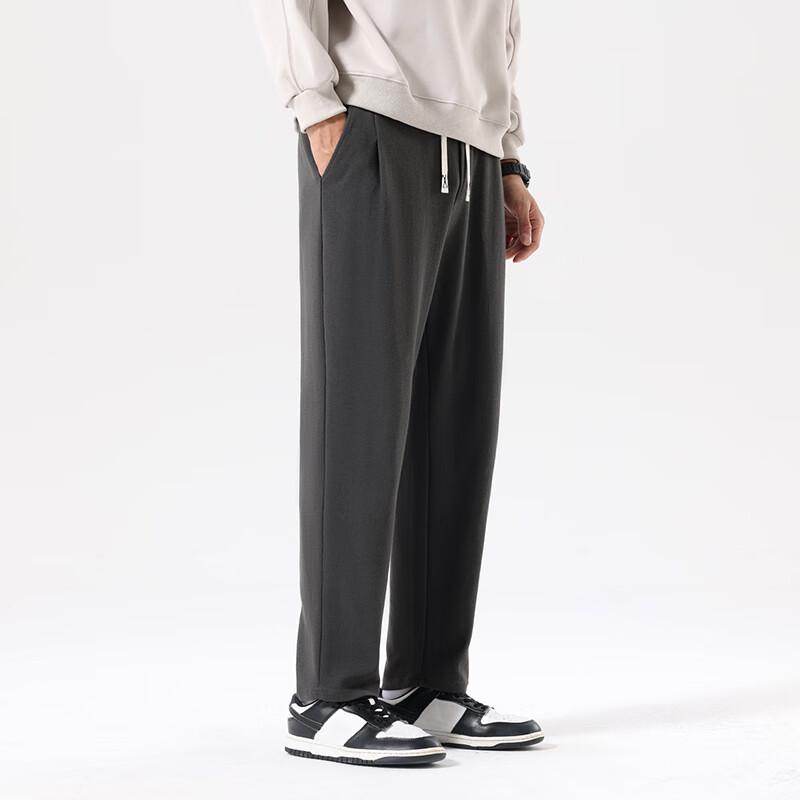MINISO Men's Tapered Waffle Knit Casual Pants