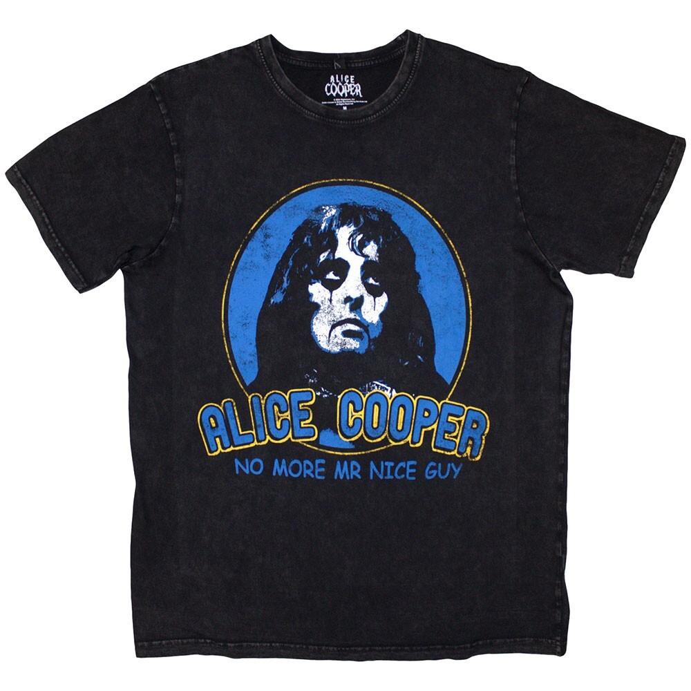 

Alice Cooper No More Mr Nice Guy Black Stone Wash T shirt - NEW OFFICIAL Unisex T-Shirt XXL